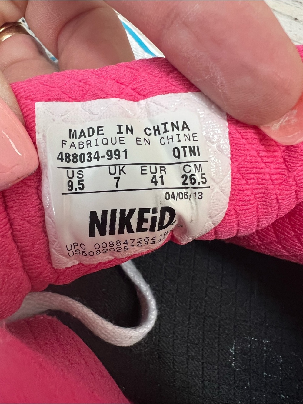 Nike Air Max 90 NikeiD Custom “Angela” Sneakers 488034-991 Women’s 9.5 Rare - Picture 13 of 14